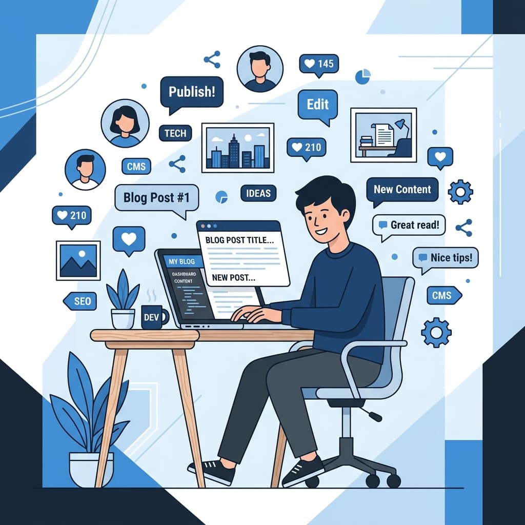 Blogging Illustration